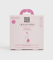 New Look 2 Pack Pink Erase Your Face Collagen Reusable Face Cloths